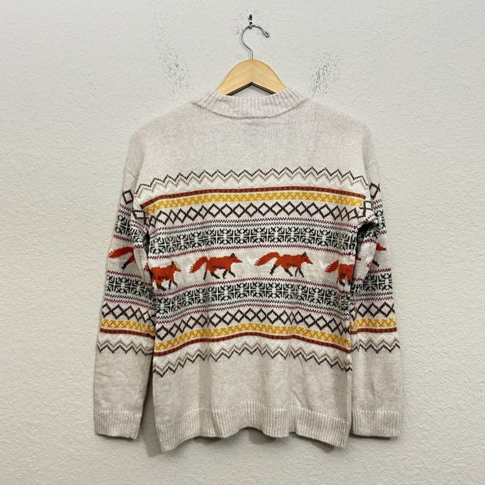 Talbots Fair Isle Fox Sweater - Picture 4 of 7